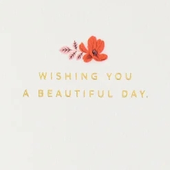 Beautiful Day Flower Bouquet Birthday Card
