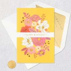 Beautiful Day Flower Bouquet Birthday Card