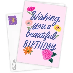 Beautiful Day Wonderful Year Custom Birthday Card