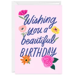 Beautiful Day Wonderful Year Custom Birthday Card