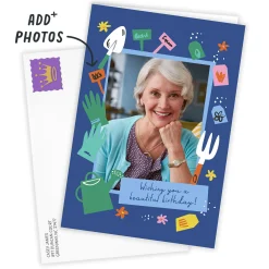 Beautiful Garden Wishes Custom Birthday Card
