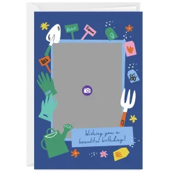 Beautiful Garden Wishes Custom Birthday Card