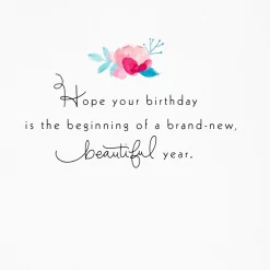 Beautiful Year Butterfly on Flowers 3D Pop-Up Birthday Card