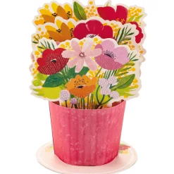 Beautiful You Flower Bouquet 3D Pop-Up Card