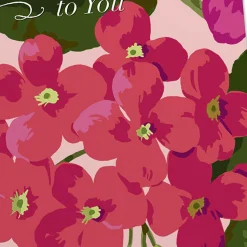 Beautiful Flowers Assorted Religious Birthday Cards, Box of 12