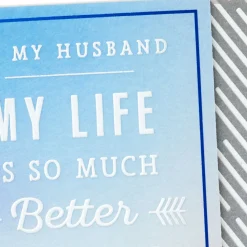 Because of You Birthday Card for Husband