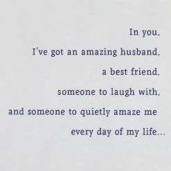 Because of You Birthday Card for Husband