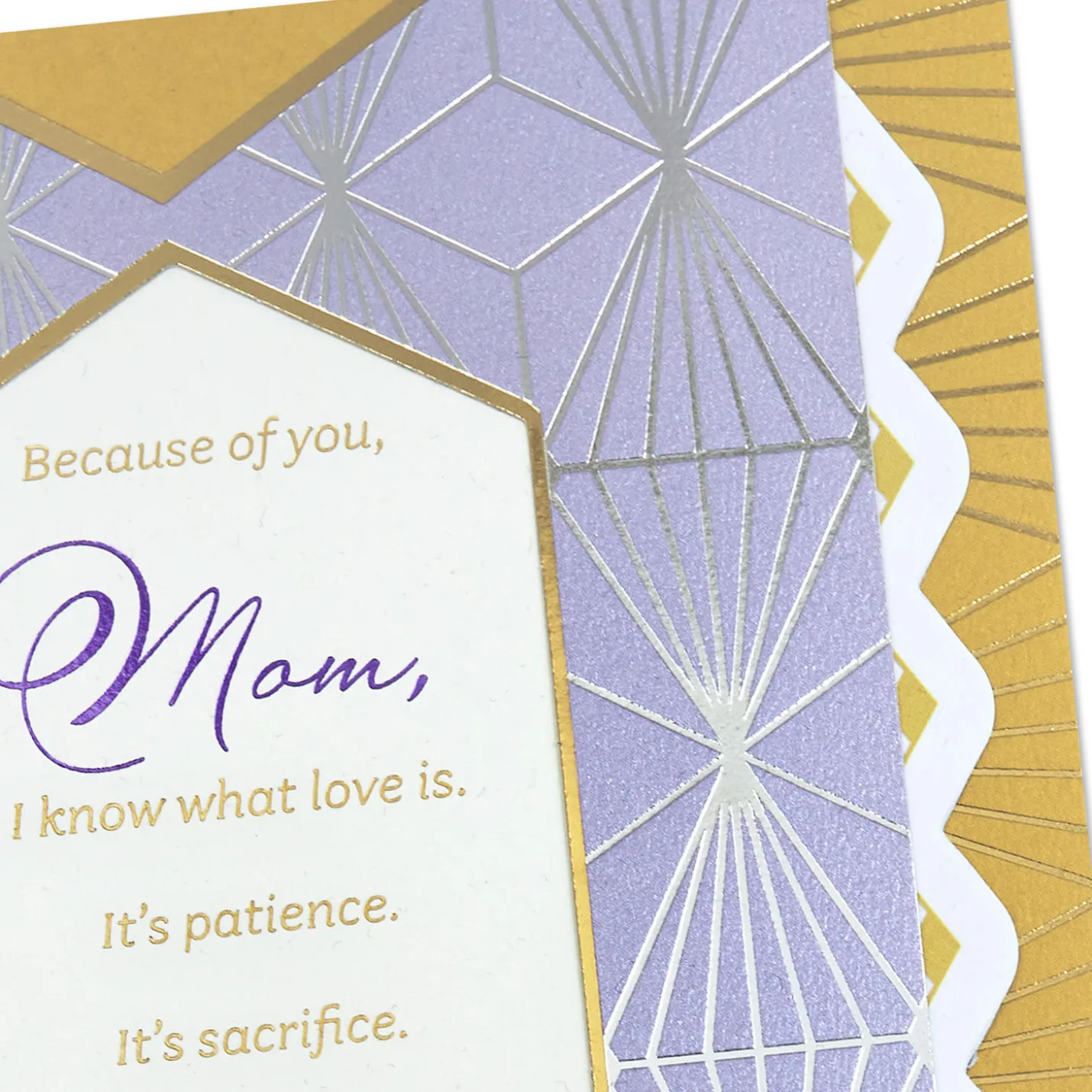 Because of You Birthday Card for Mom