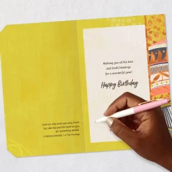 Because You Are You Religious Birthday Card