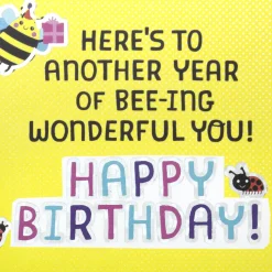 Bee Happy Birthday Card for Kids