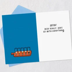 Beer Goes With Everything Funny Birthday Card
