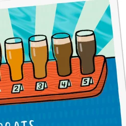 Beer Goes With Everything Funny Birthday Card