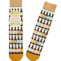 Beer Is Dream-Flavored Water Funny Crew Socks