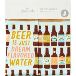 Beer Is Dream-Flavored Water Funny Crew Socks