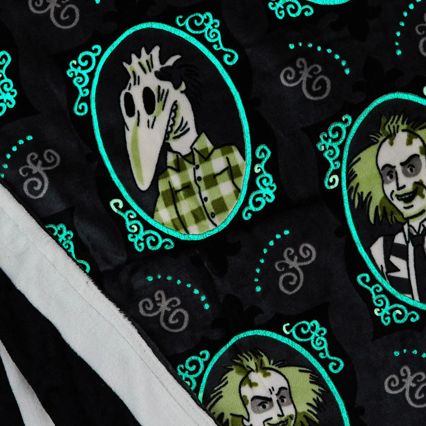 Beetlejuice™ Glow-in-the-Dark Throw Blanket, 50x60