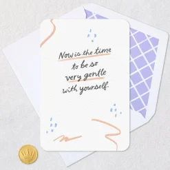 Be Gentle With Yourself Encouragement Card