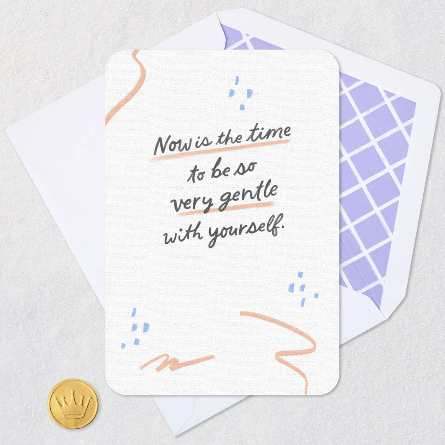 Be Gentle With Yourself Encouragement Card