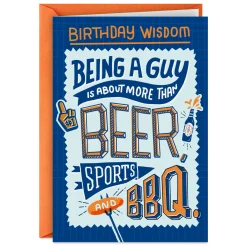 Being a Guy Funny Birthday Card for Him
