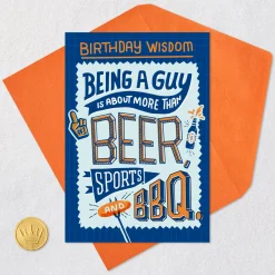 Being a Guy Funny Birthday Card for Him