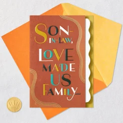 Being Family With You Is Wonderful Birthday Card for Son-in-Law