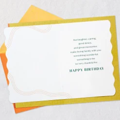 Being Family With You Is Wonderful Birthday Card for Son-in-Law
