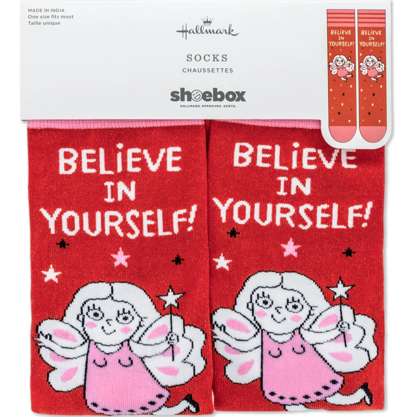 Believe in Yourself Novelty Crew Socks