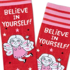 Believe in Yourself Novelty Crew Socks