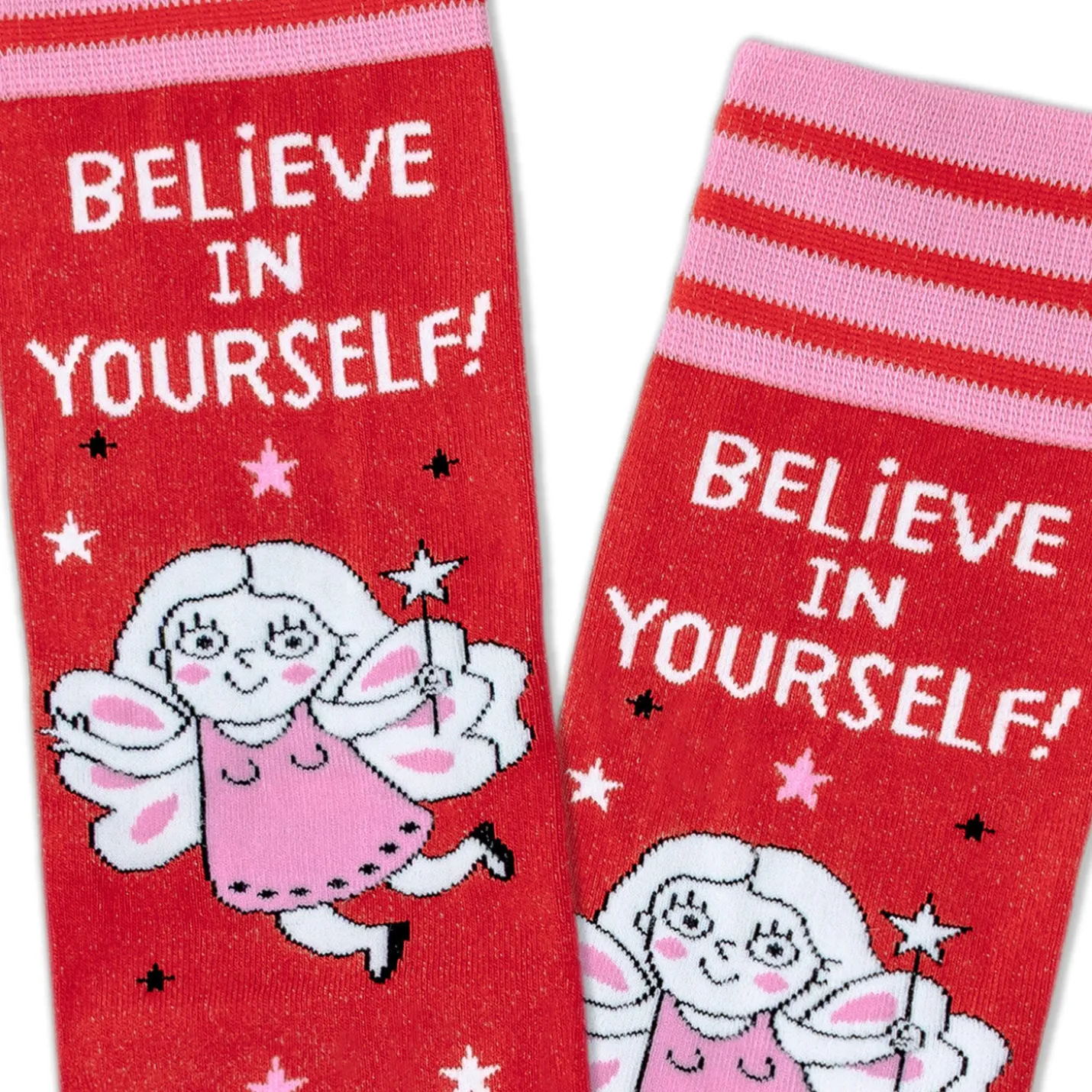 Believe in Yourself Novelty Crew Socks
