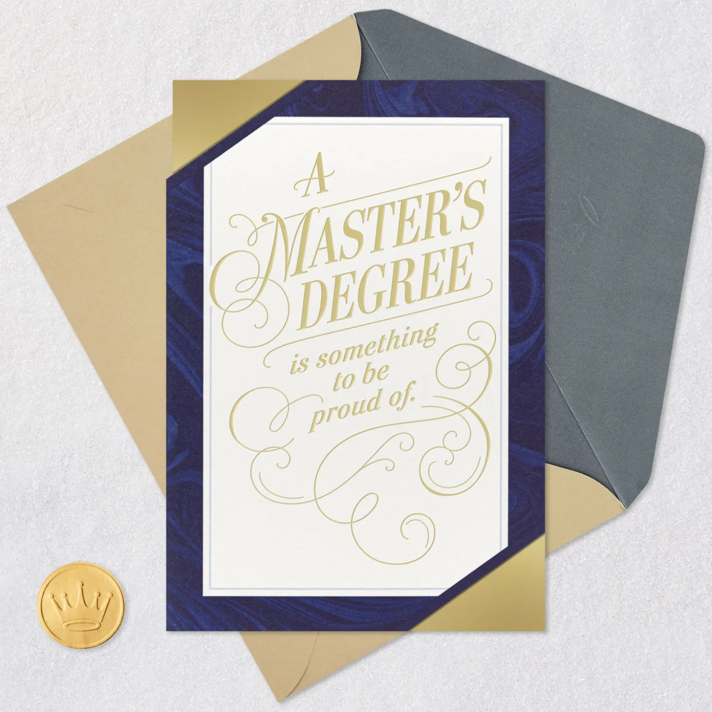 Be Proud Master's Degree Graduation Card