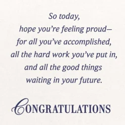 Be Proud Master's Degree Graduation Card