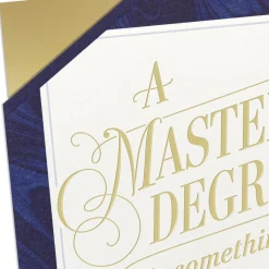 Be Proud Master's Degree Graduation Card