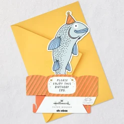 Best Birthday Fishes Funny 3D Pop-Up Birthday Card