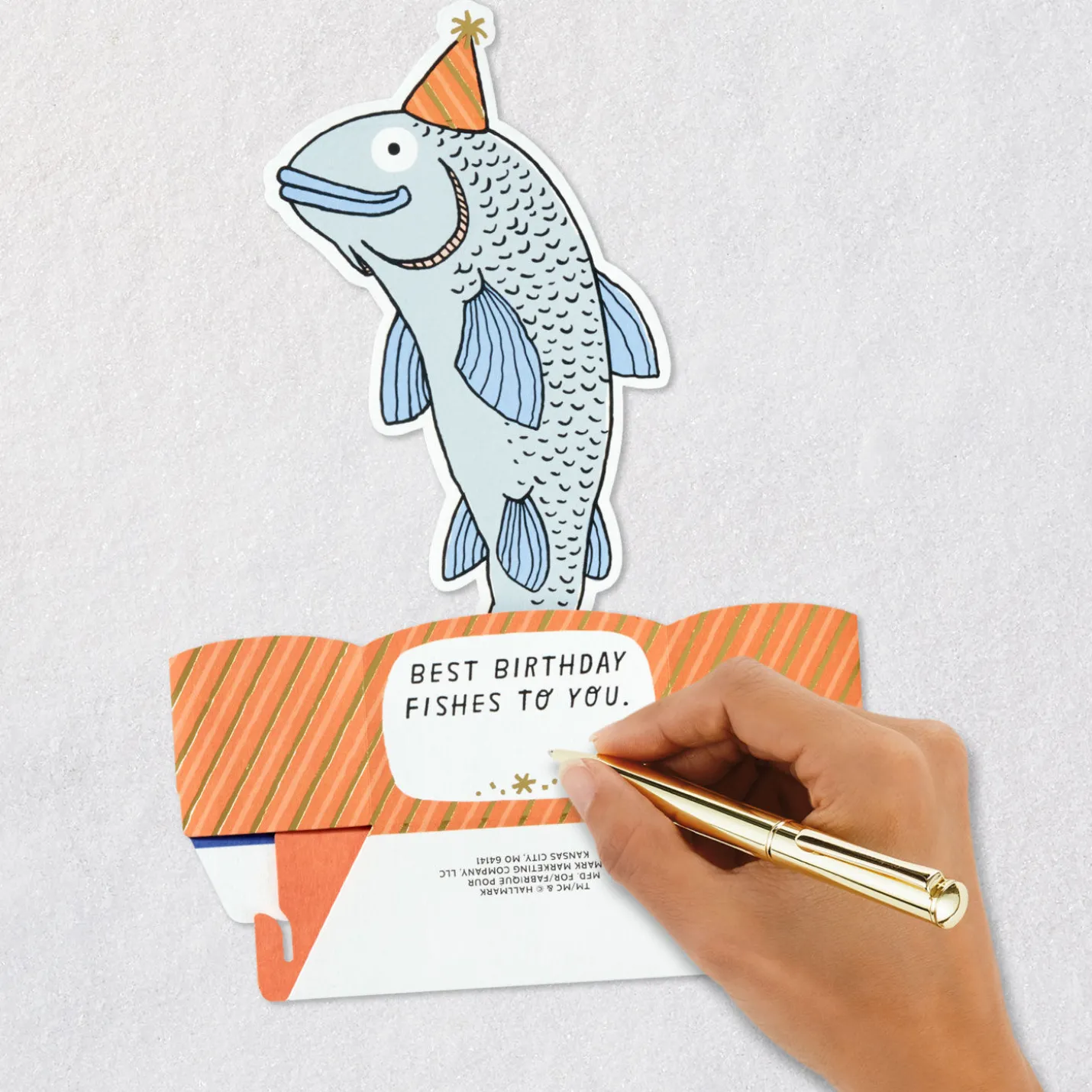 Best Birthday Fishes Funny 3D Pop-Up Birthday Card