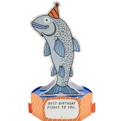 Best Birthday Fishes Funny 3D Pop-Up Birthday Card