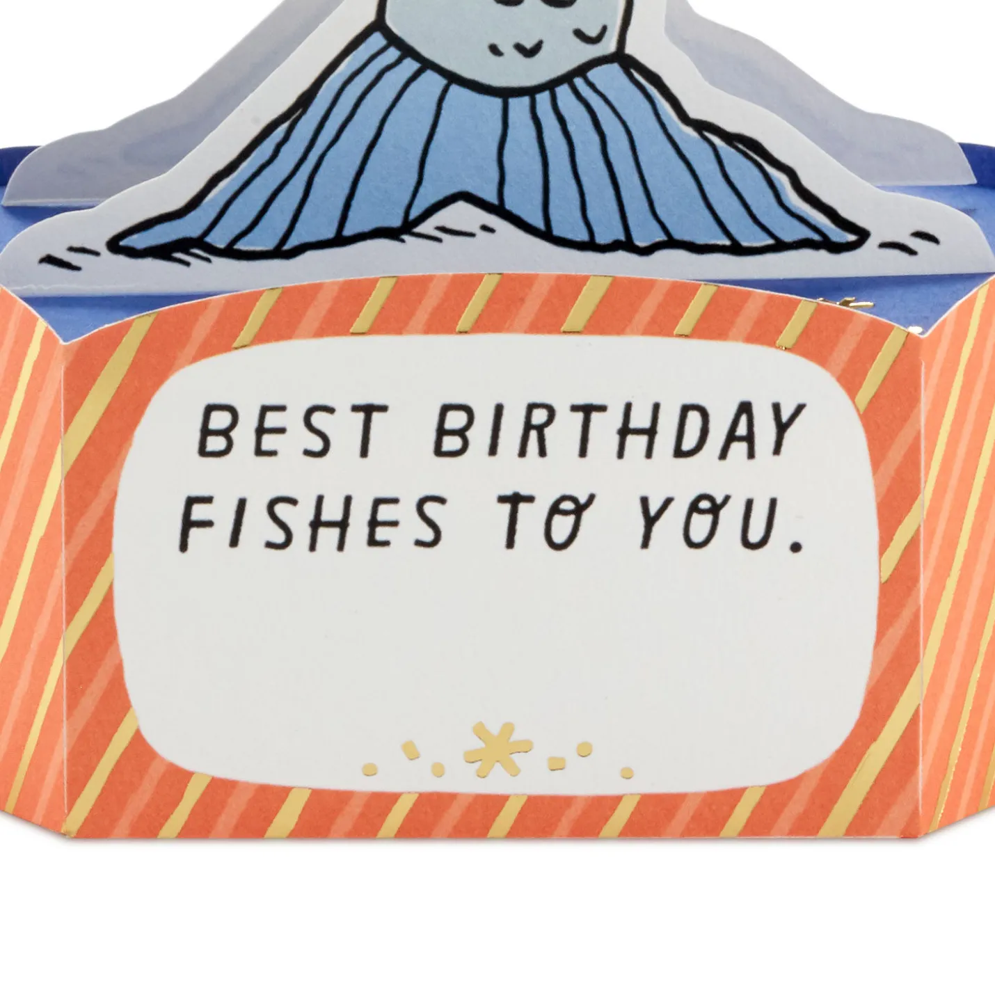 Best Birthday Fishes Funny 3D Pop-Up Birthday Card