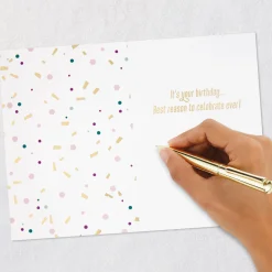 Best Reason to Celebrate Birthday Card with Party Headband