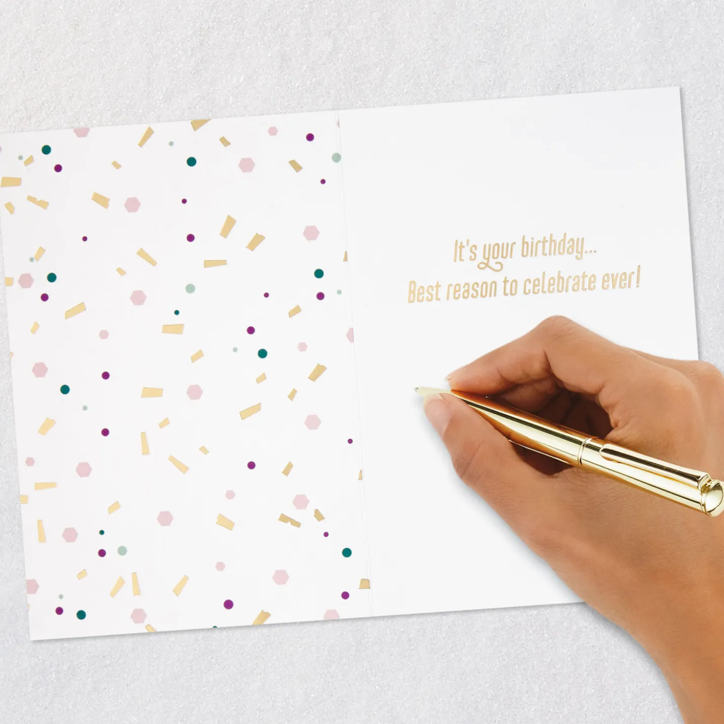 Best Reason to Celebrate Birthday Card with Party Headband