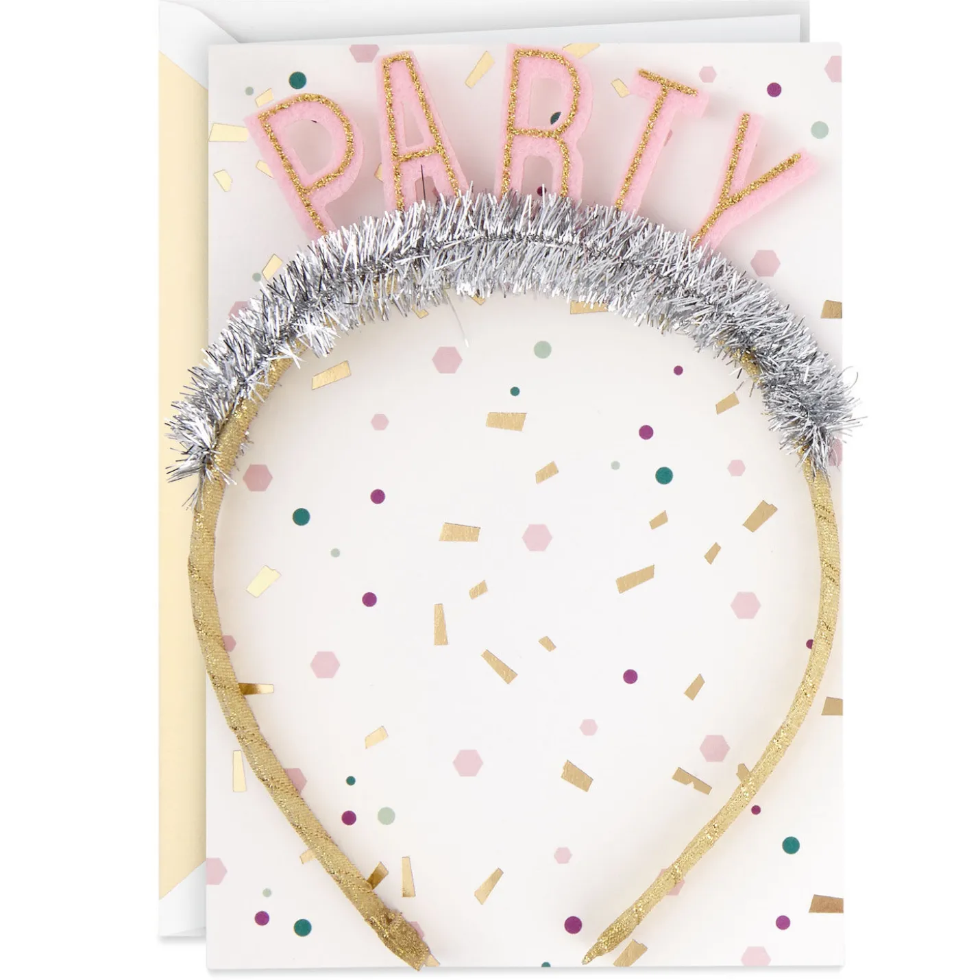 Best Reason to Celebrate Birthday Card with Party Headband