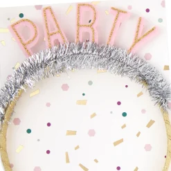 Best Reason to Celebrate Birthday Card with Party Headband
