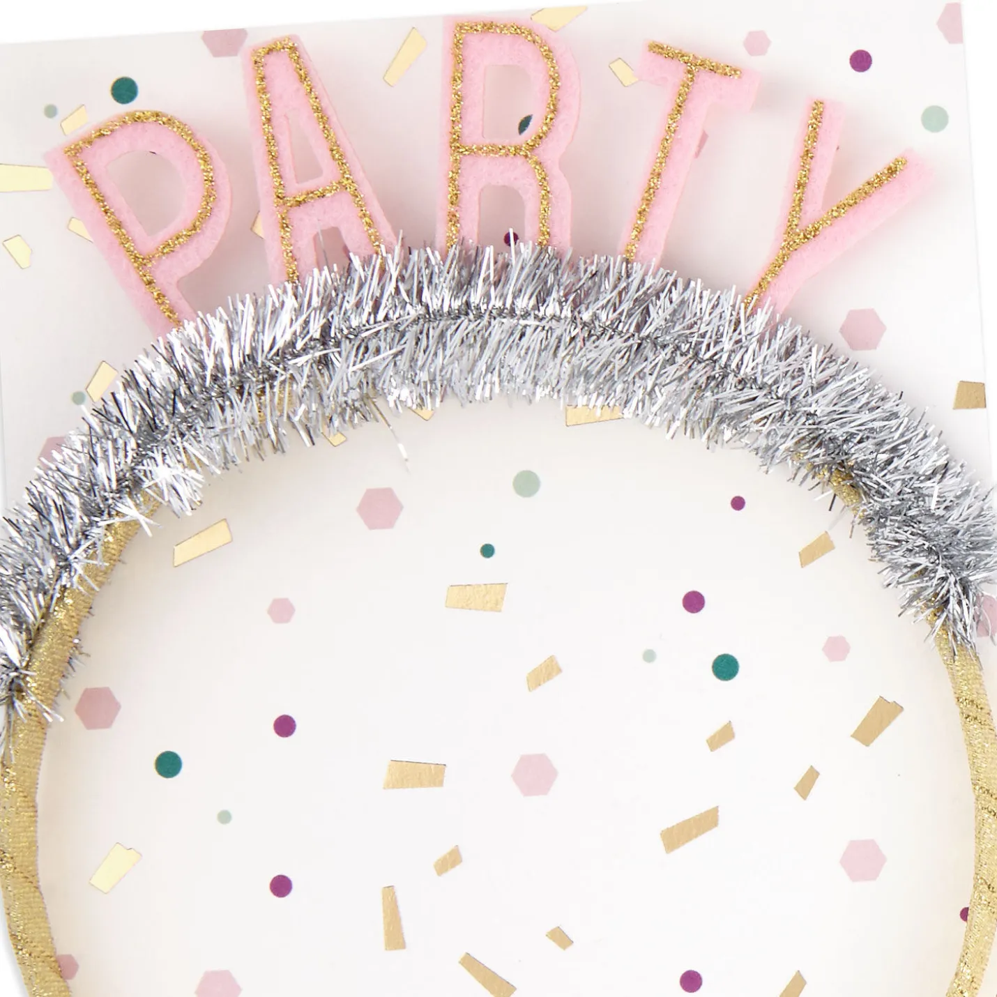 Best Reason to Celebrate Birthday Card with Party Headband