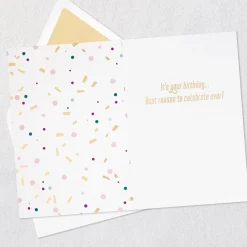 Best Reason to Celebrate Birthday Card with Party Headband