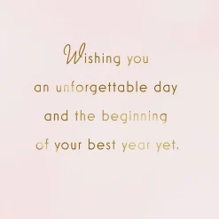 Best Year Yet Butterflies and Flowers Gift Card Greeting Birthday Card