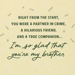 Best Brother Ever Birthday Card for Him