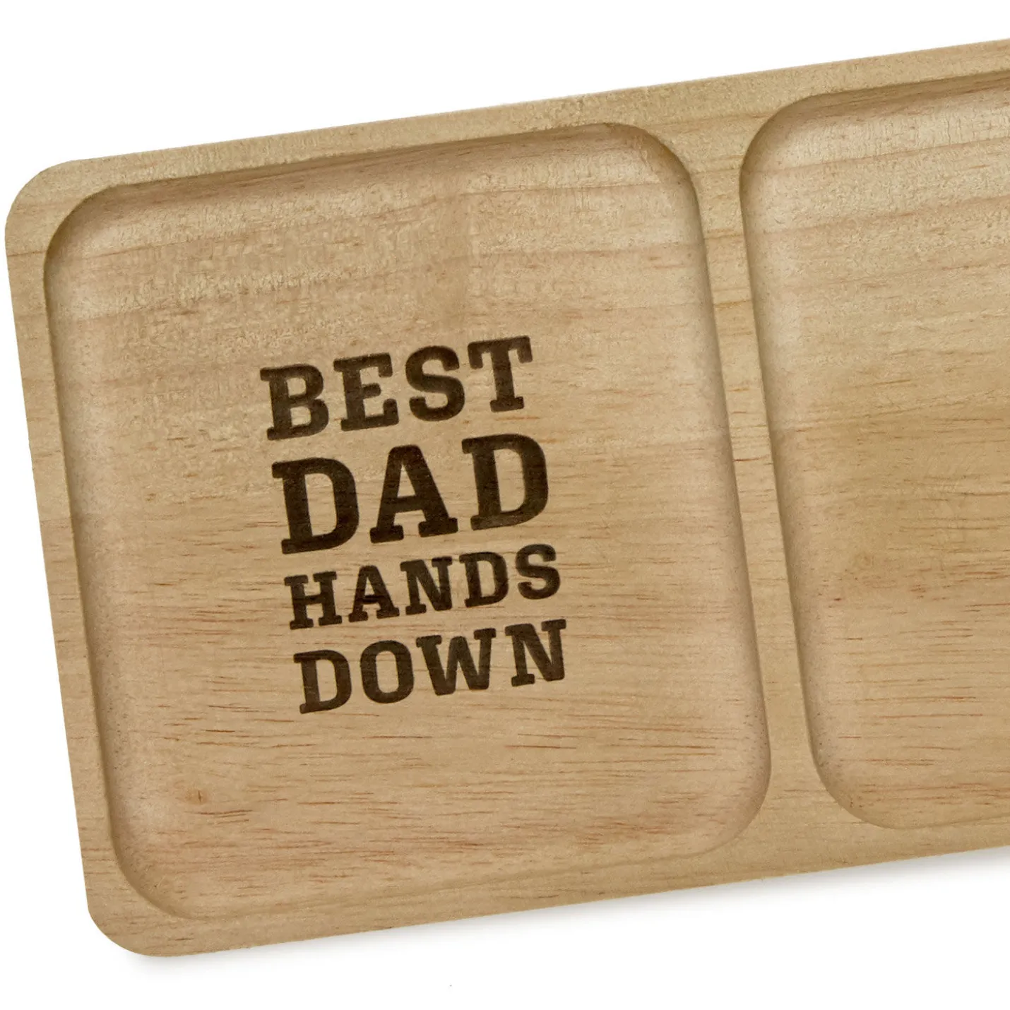 Best Dad Hands Down Trinket Tray Handprint Kit, 12x5