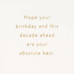 Best Decade Ahead 40th Birthday Card