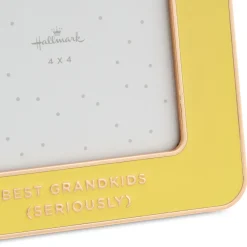 Best Grandkids Yellow Enamel Picture Frame, 4x4