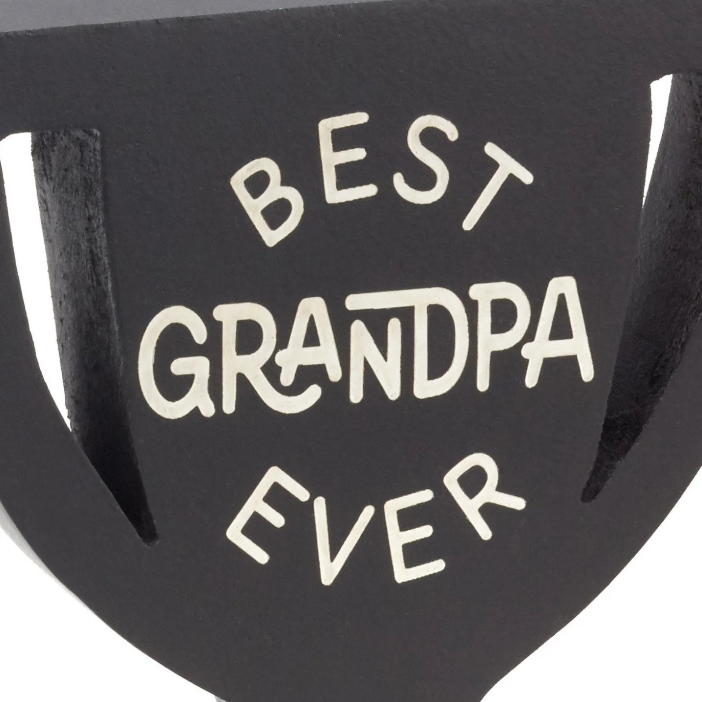 Best Grandpa Ever Trophy-Shaped Quote Sign, 5.3x6