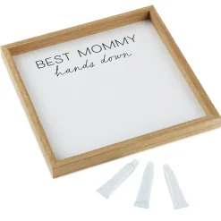 Best Mommy Hands Down Wood Sign Handprint Kit