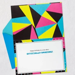 Best Son Customizable Birthday Card With Fill-in-the-Blank Certificate