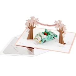 Best Wishes for the Road Ahead 3D Pop-Up Wedding Card
